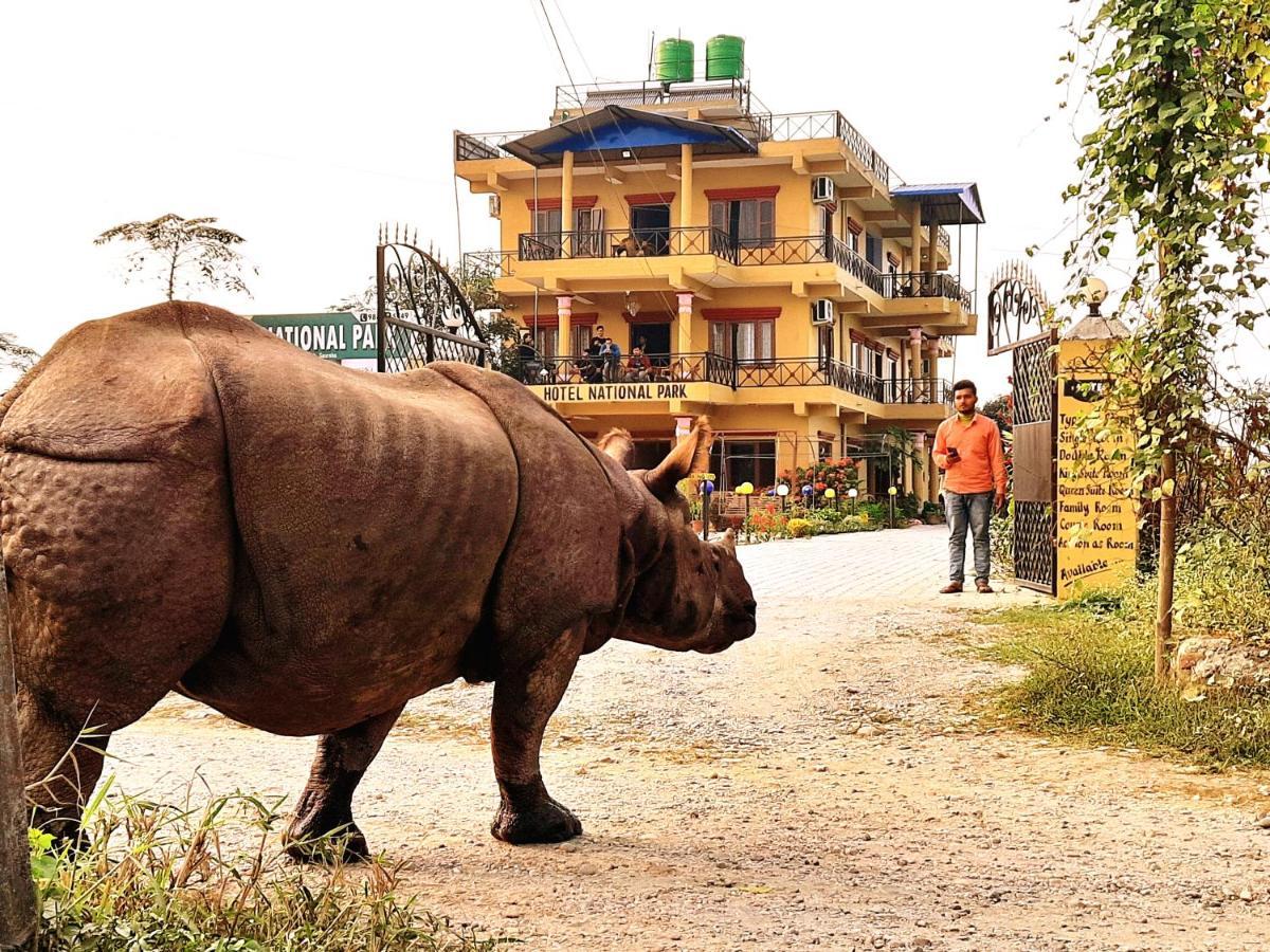 Hotel National Park Sauraha Bagian luar foto