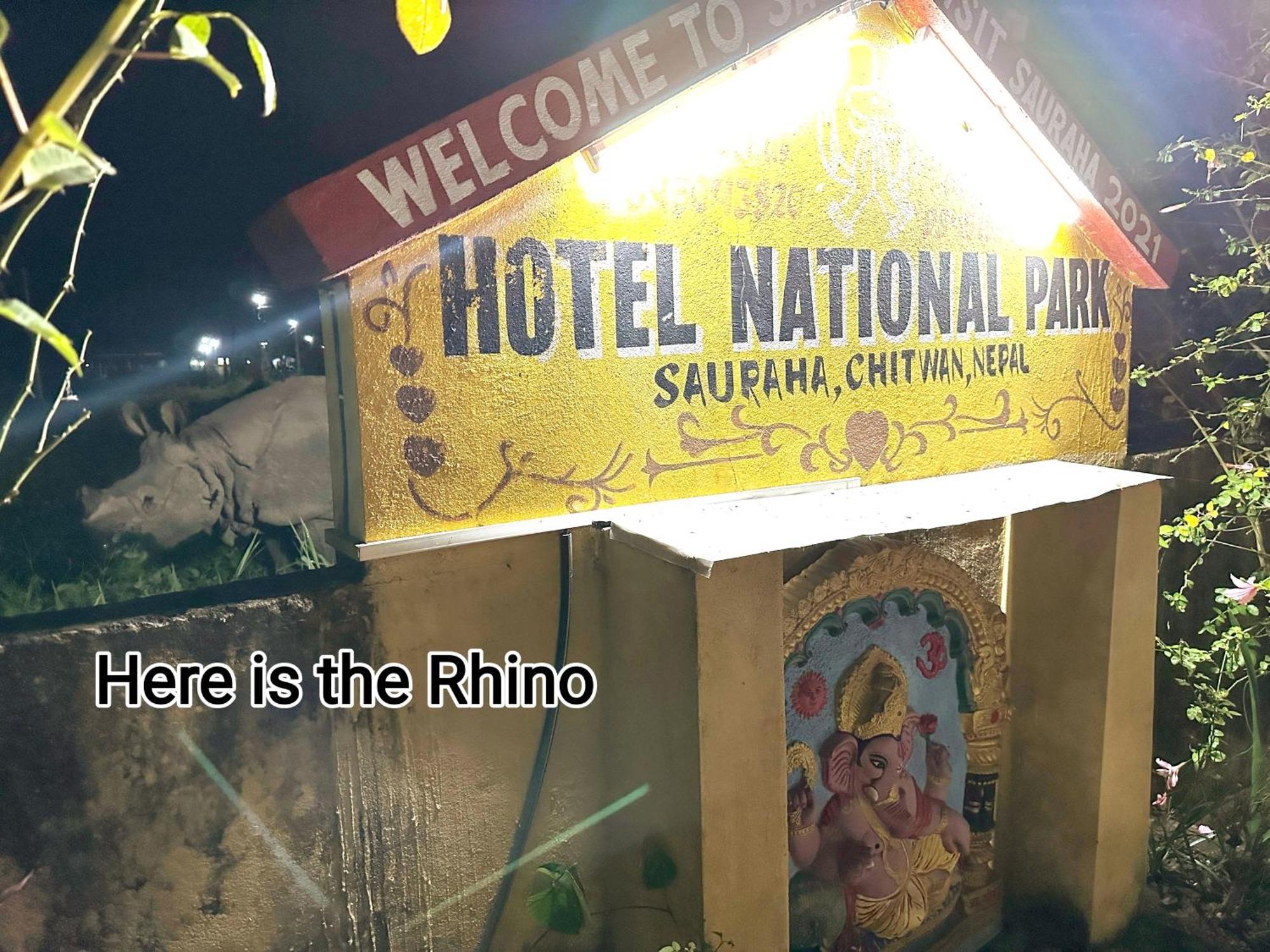 Hotel National Park Sauraha Bagian luar foto
